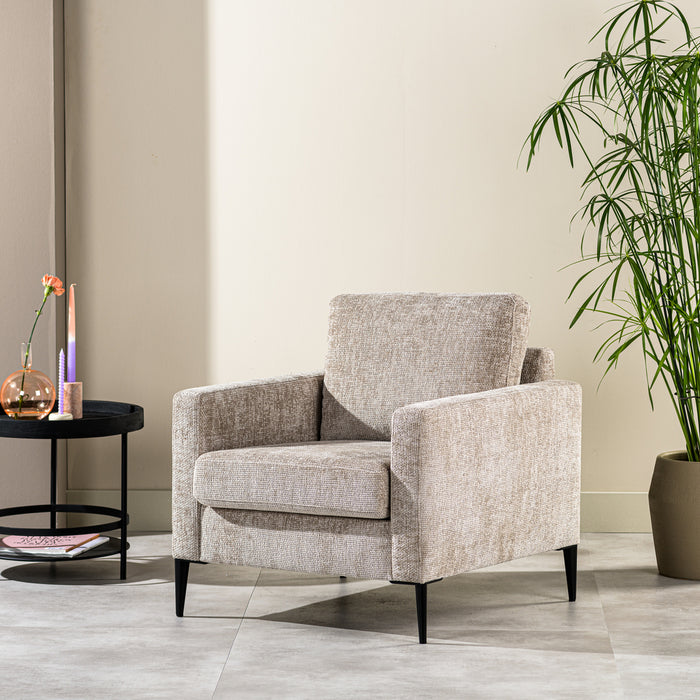 Niceey 1 zits fauteuil, stof Elite, E720 champagne