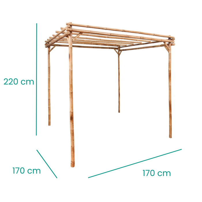 Niceey Pergola - Bamboe -  170X170XH220CM