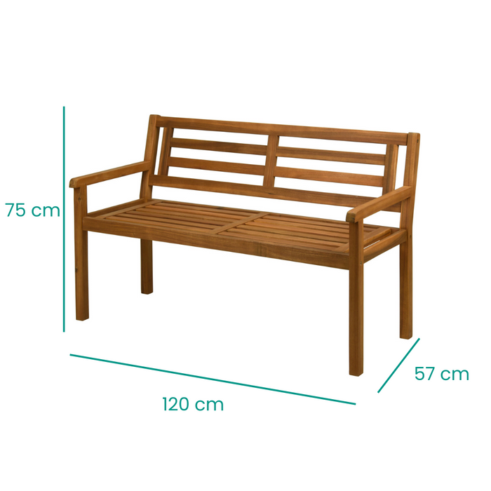 Niceey Tuinbank - Weerbestendig - 2/3 Personen - Acacia Hout