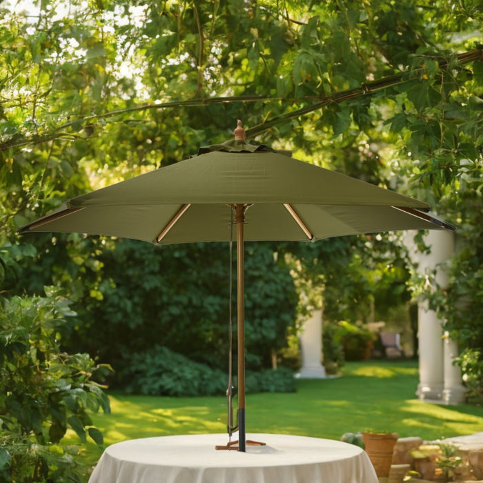 Niceey Parasol - Hout - 250CM - Groen