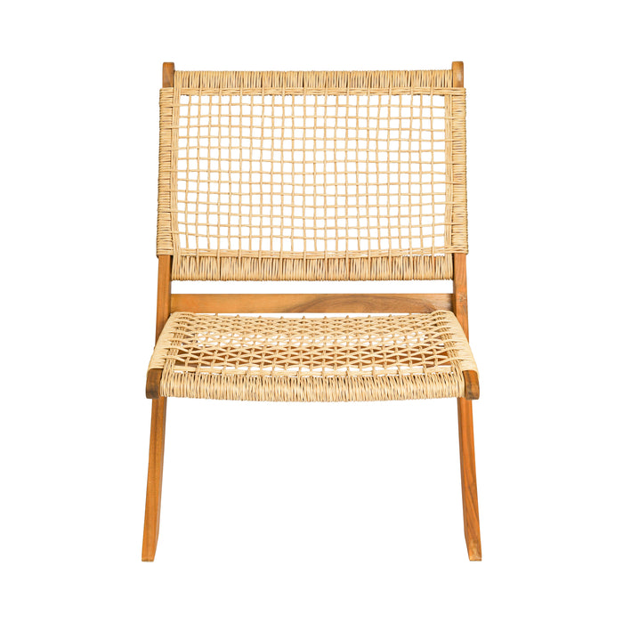 Niceey Rotan Loungestoel - Set van 2 - Vouwbaar - FSC bamboe/Hout