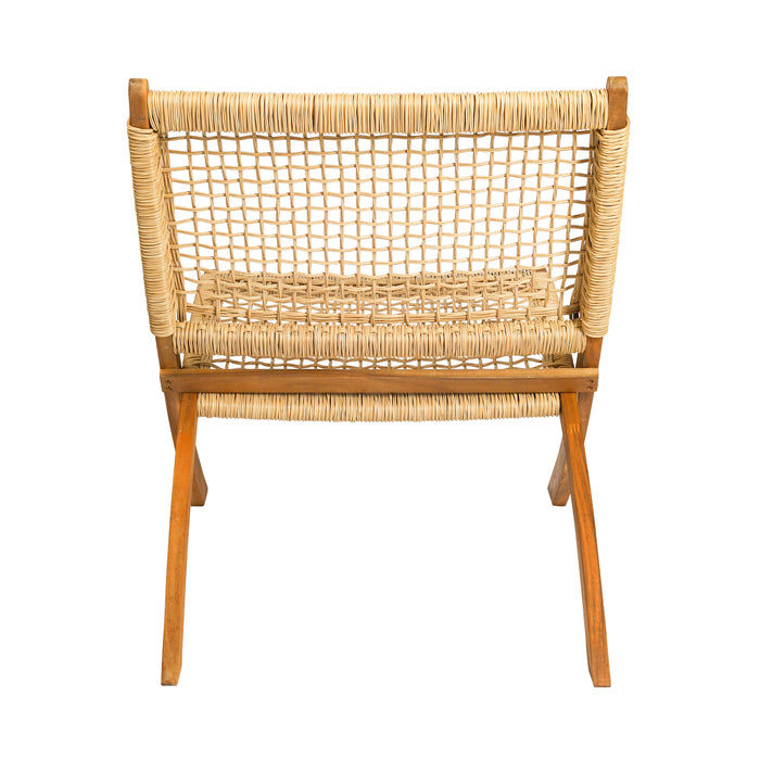 Niceey Rotan Loungestoel - Set van 2 - Vouwbaar - FSC bamboe/Hout