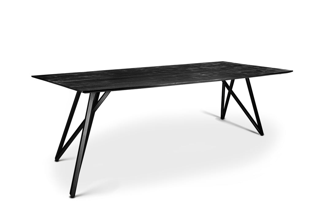 Niceey Eetkamertafel, 200x100 cm, B340 zwart