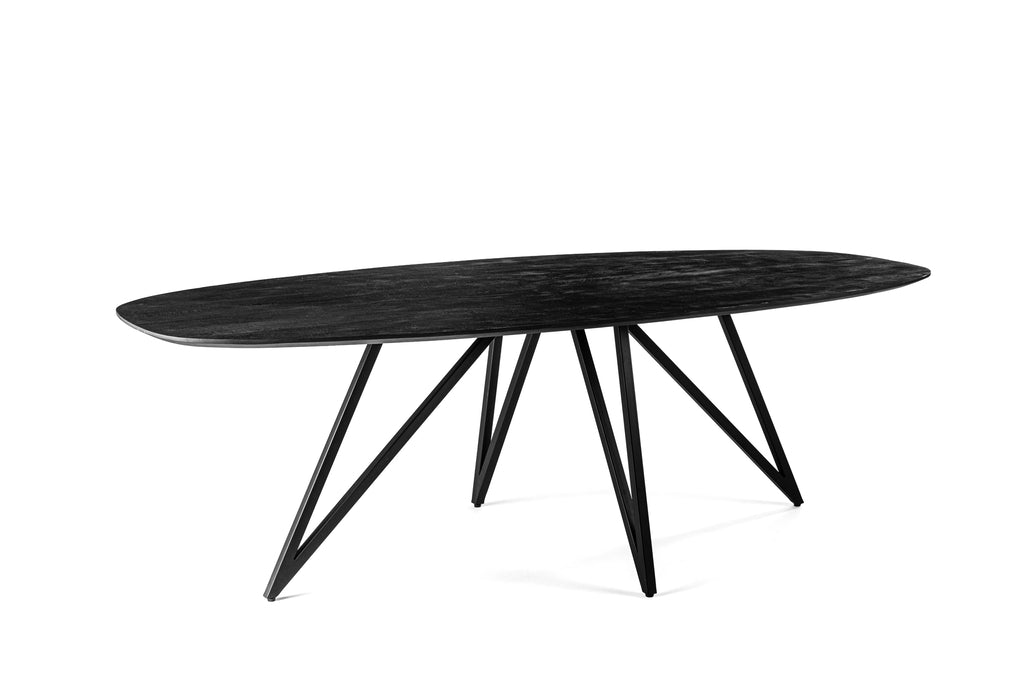 Niceey Eetkamertafel, 240x110 cm, B340 zwart