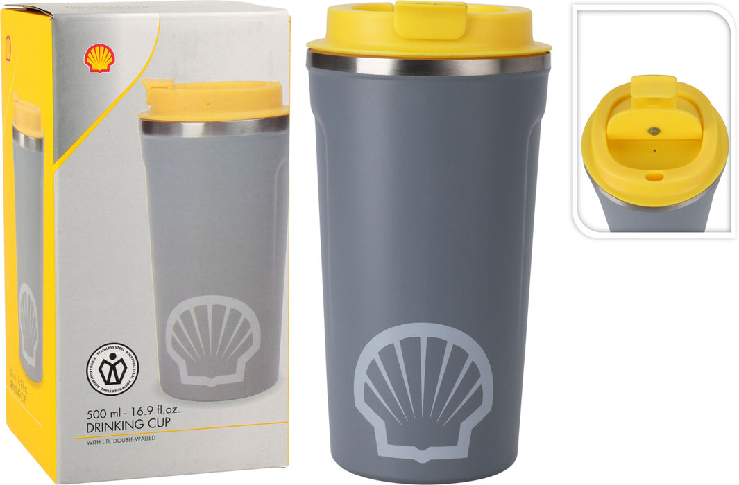 Shell Drinkbeker - To-Go - Grijs