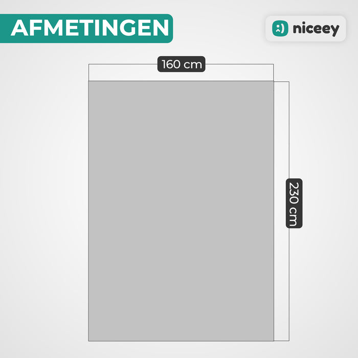 Niceey Buitenkleed - Tuintapijt - 120x180cm - Bruin/Wit